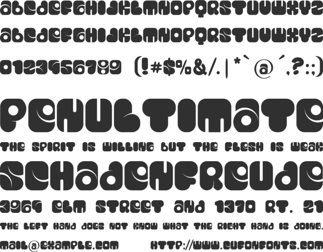 Capsule Robot font preview