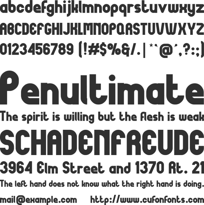Cardigan font preview