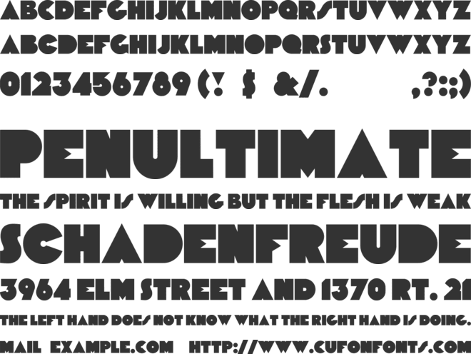 Ciclope Black font preview