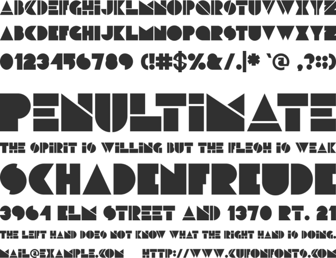 Blokee font preview