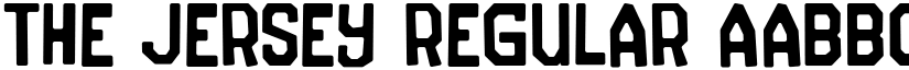 The Jersey Regular font