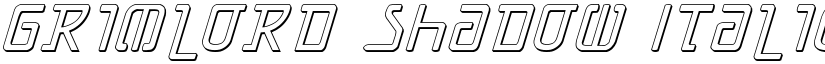 Grimlord Shadow Italic font