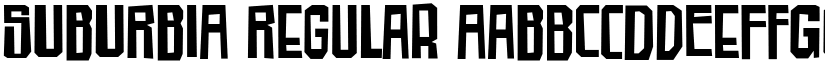 SUBURBIA Regular font