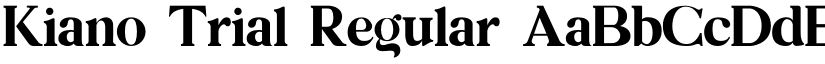 Kiano Trial Regular font