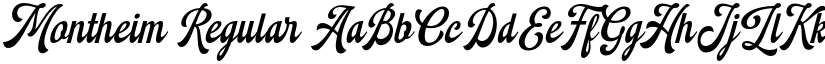 Montheim Regular font