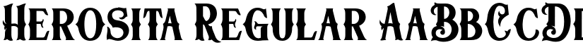 Herosita Regular font