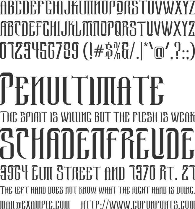 Hassengard font preview