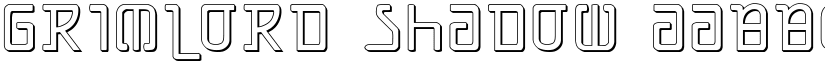 Grimlord Shadow font