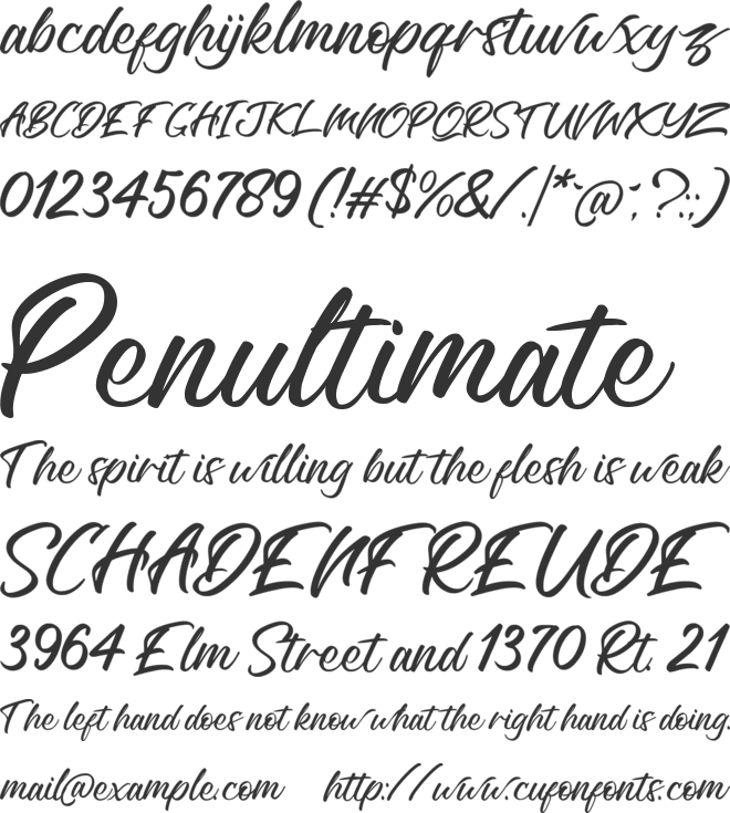 Richard Benoitt font preview