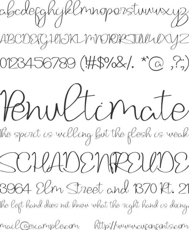 Welcome Santa Claus font preview