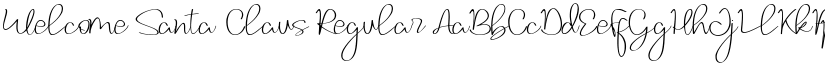 Welcome Santa Claus Regular font