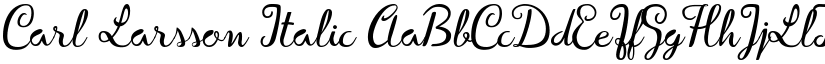 Carl Larsson font download
