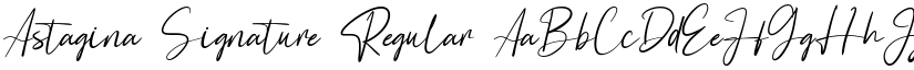 Astagina Signature Regular font