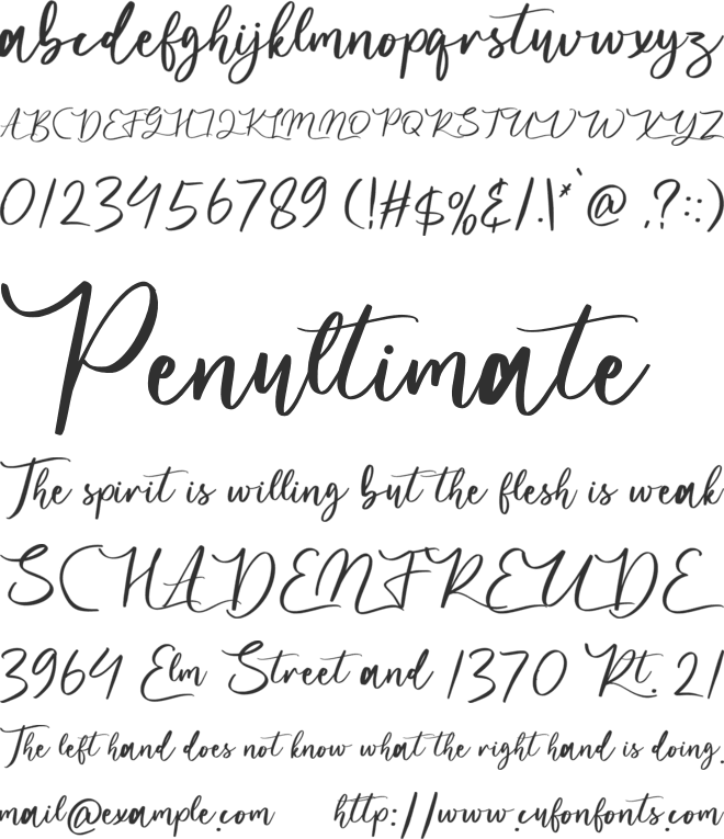 Aulores font preview