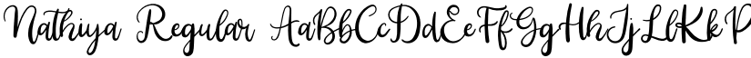 Nathiya Regular font