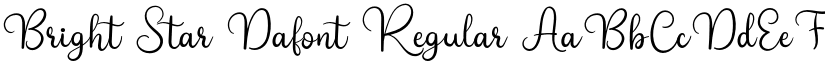 Bright Star Dafont Regular font