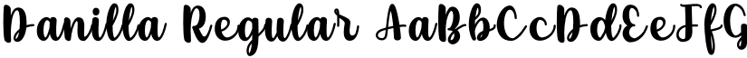 Danilla Regular font
