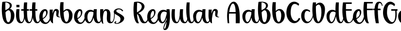Bitterbeans Regular font