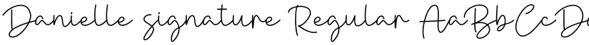 Danielle signature font download