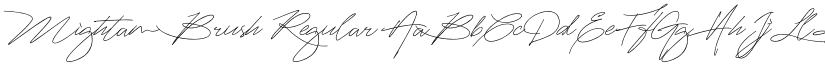 Mightam Brush Regular font