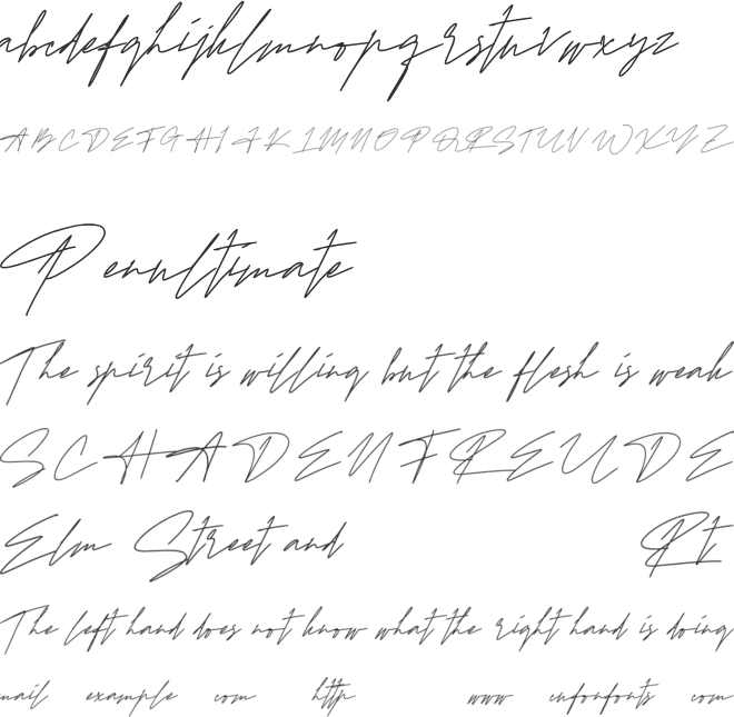 KattelaSignature font preview