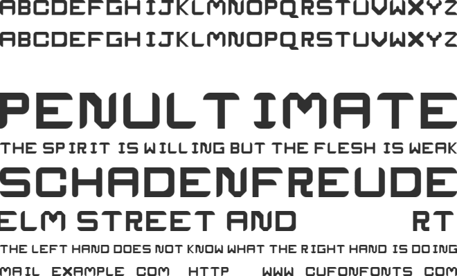 Project font preview