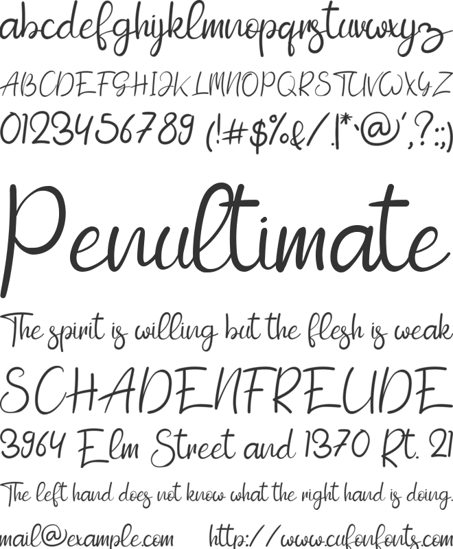 Sundaland font preview