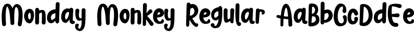Monday Monkey Regular font
