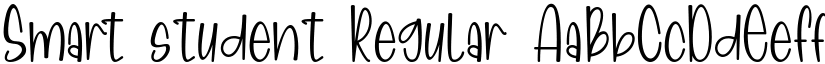 Smart student Regular font