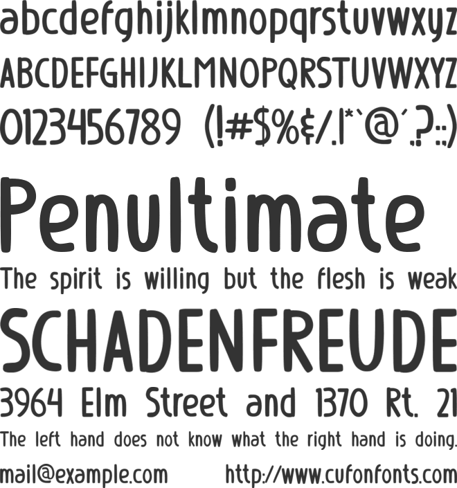 Cherry Caramel font preview