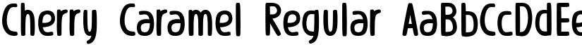 Cherry Caramel Regular font