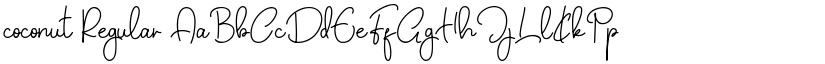 coconut Regular font