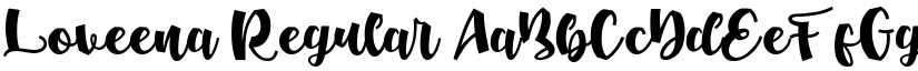 Loveena Regular font