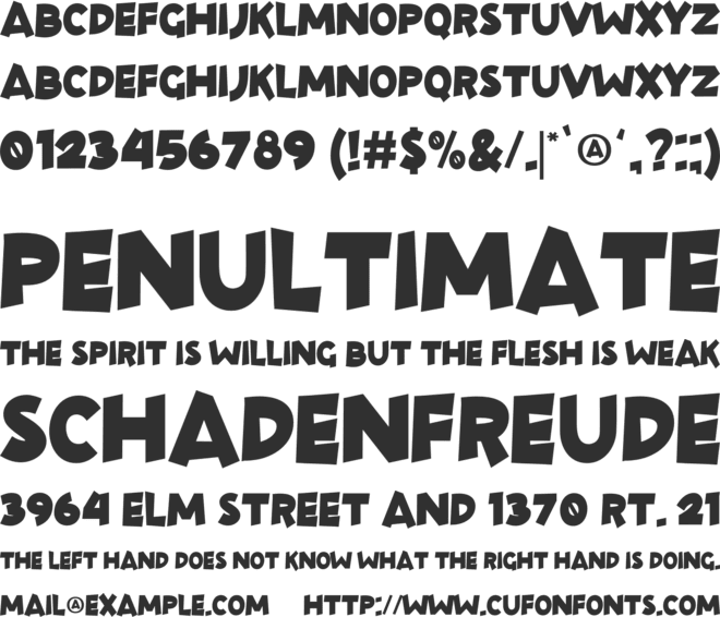 Roley Poley font preview