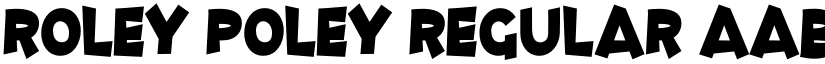 Roley Poley Regular font