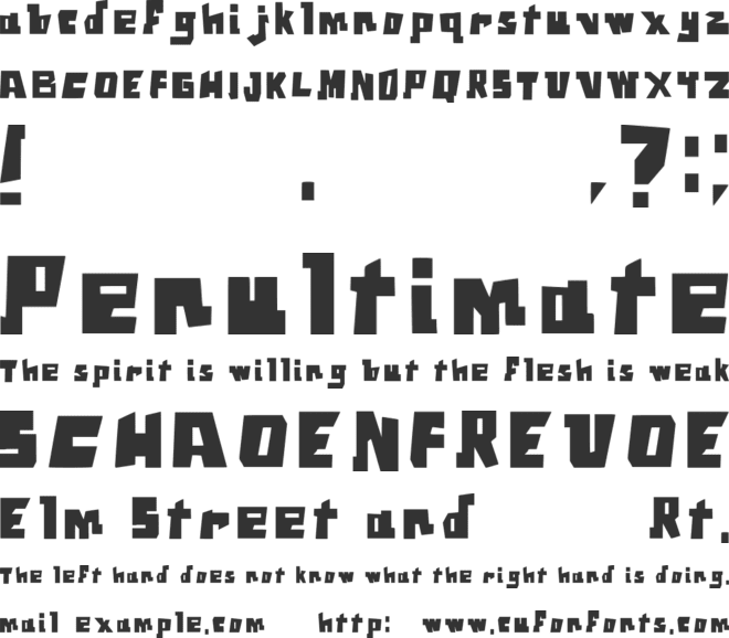 Square Font font preview