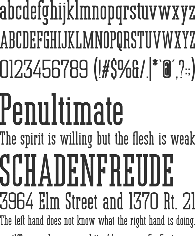 Jerome font preview