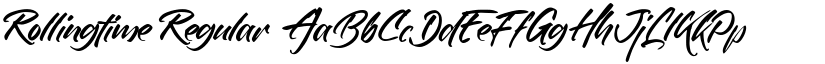 Rollingtime Regular font