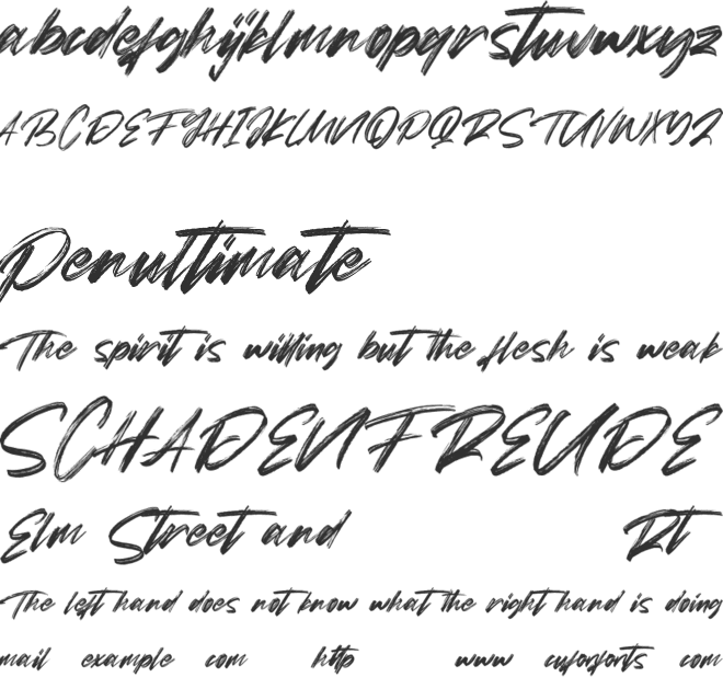 Torches Free font preview