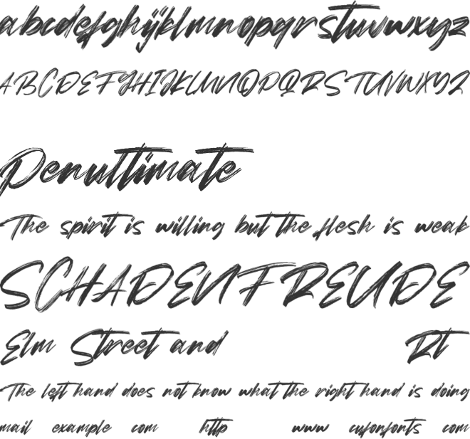 Torches Free font preview