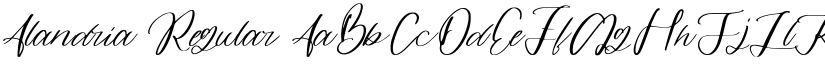 Alandria Regular font