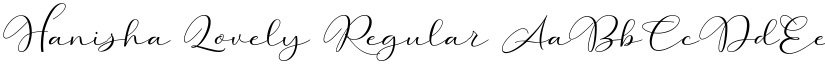 Hanisha Lovely Regular font