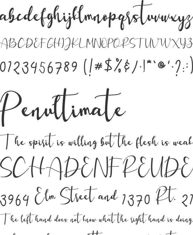 Lovellia font preview