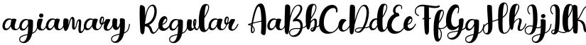 agiamary Regular font