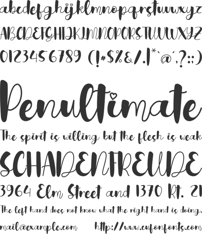 hijoana font preview