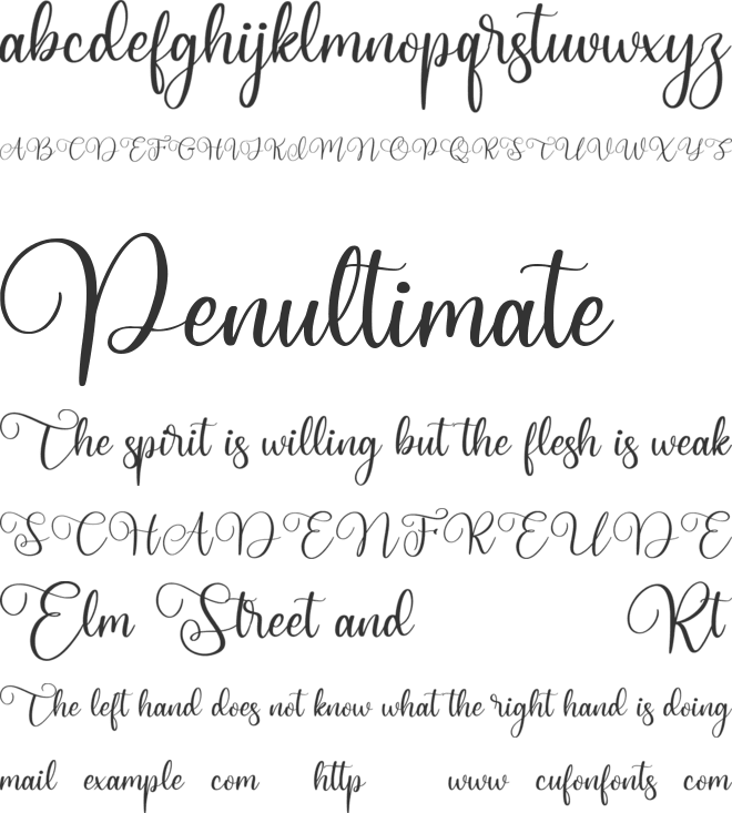 Aishiteru Lover font preview