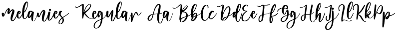 melanies Regular font