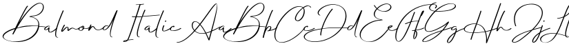 Balmond Italic font