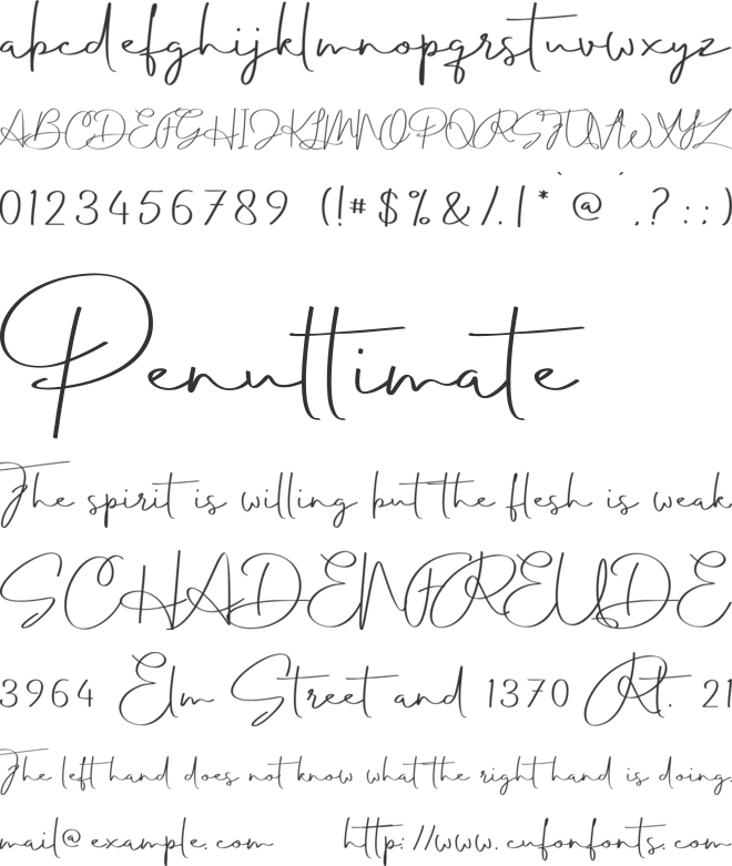 Balmond font preview