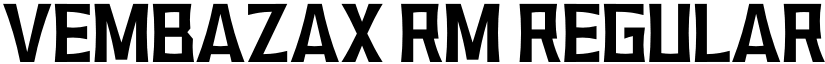 VEMBAZAX RM font download